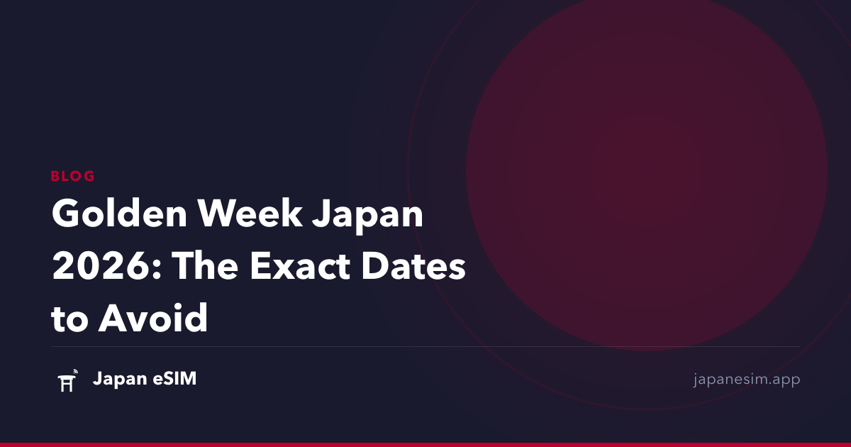 Golden Week Japan 2026: The Exact Dates to Avoid