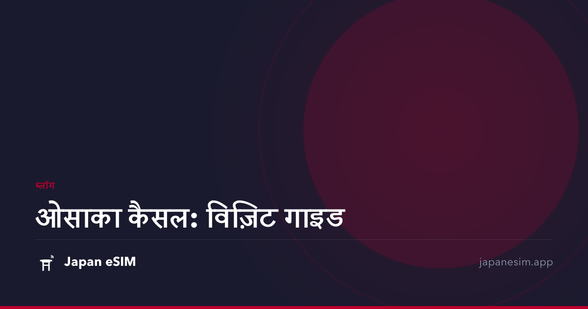 ओसाका कैसल: विज़िट गाइड