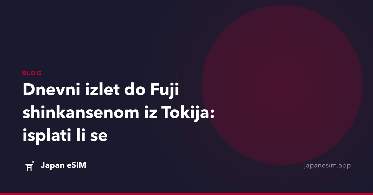 Dnevni izlet do Fuji shinkansenom iz Tokija: isplati li se