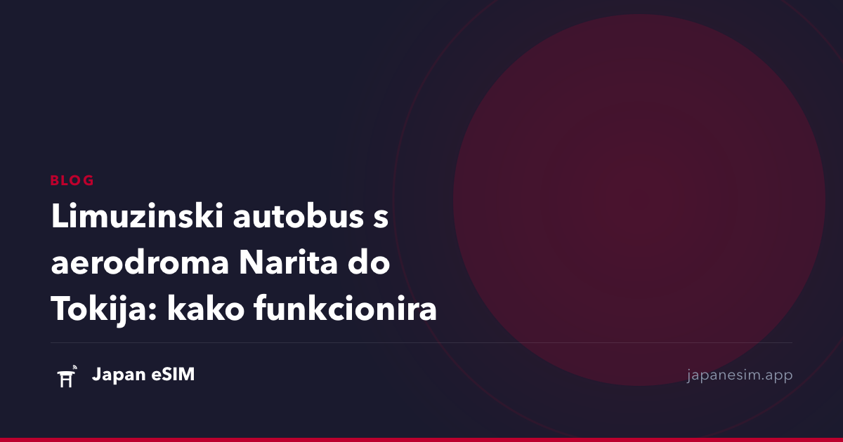 Limuzinski autobus s aerodroma Narita do Tokija: kako funkcionira