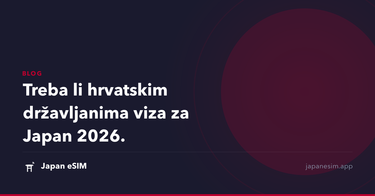 Treba li hrvatskim državljanima viza za Japan 2026.