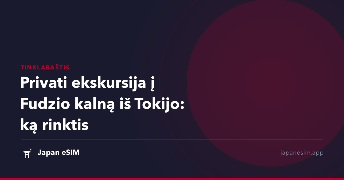 Privati ekskursija į Fudzio kalną iš Tokijo: ką rinktis