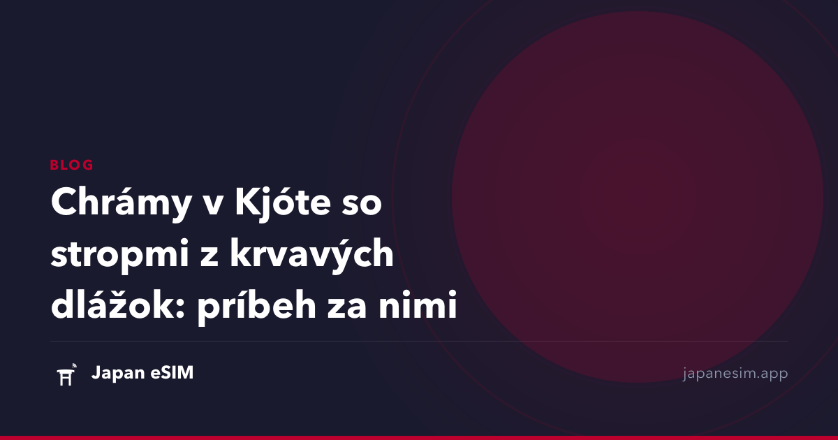 Chrámy v Kjóte so stropmi z krvavých dlážok: príbeh za nimi