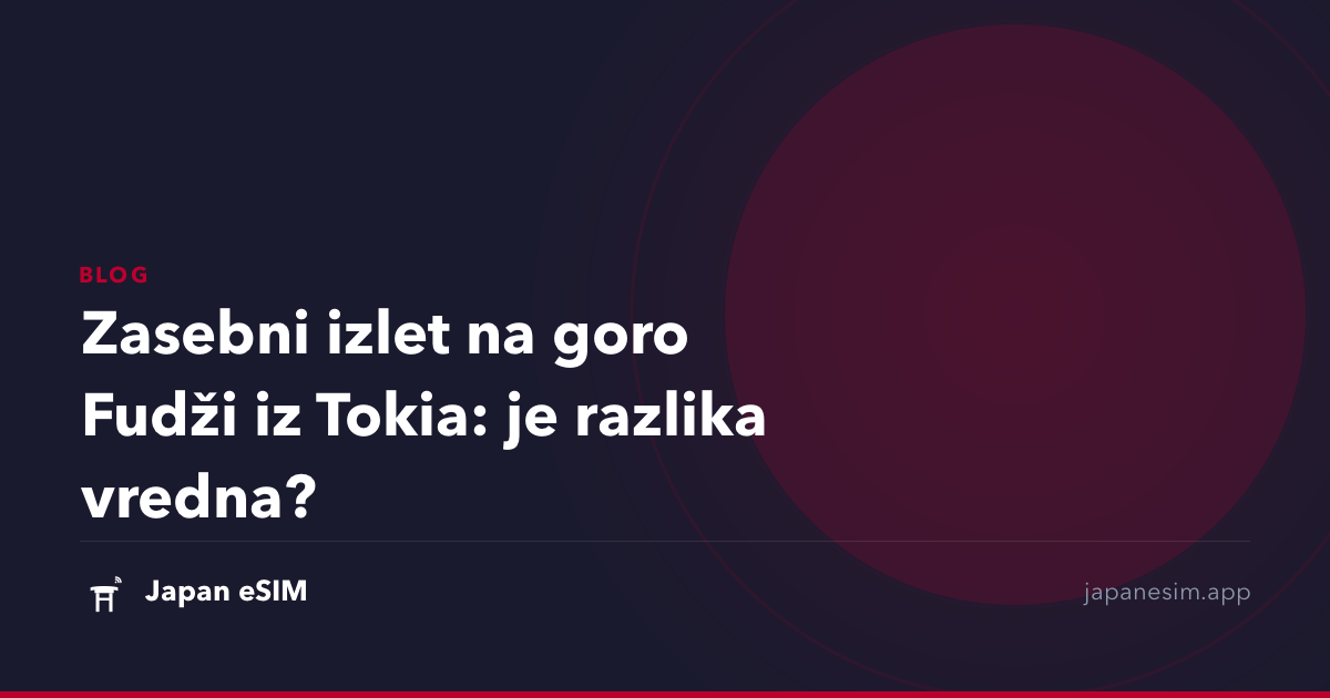 Zasebni izlet na goro Fudži iz Tokia: je razlika vredna?