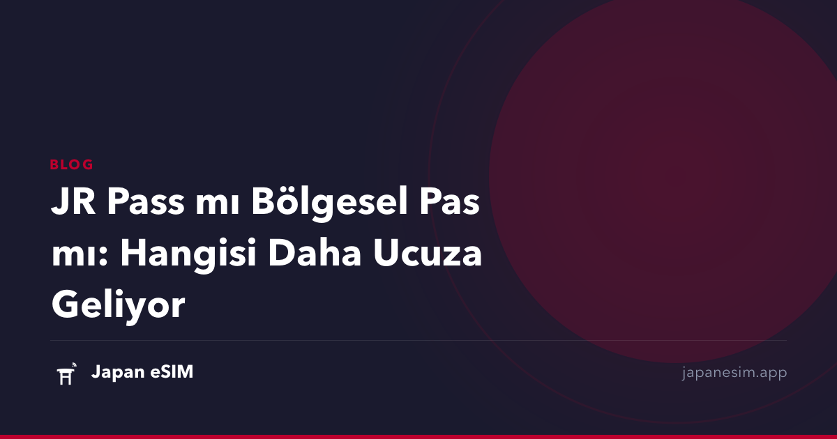 JR Pass mı Bölgesel Pas mı: Hangisi Daha Ucuza Geliyor