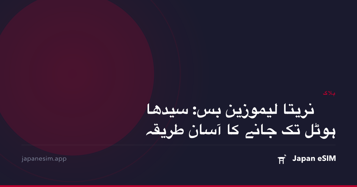 نریتا لیموزین بس: سیدھا ہوٹل تک جانے کا آسان طریقہ